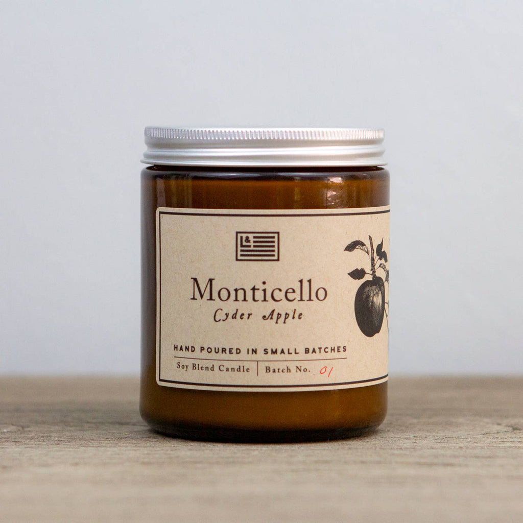 Thomas Jefferson's Monticello Soy Blend Candle