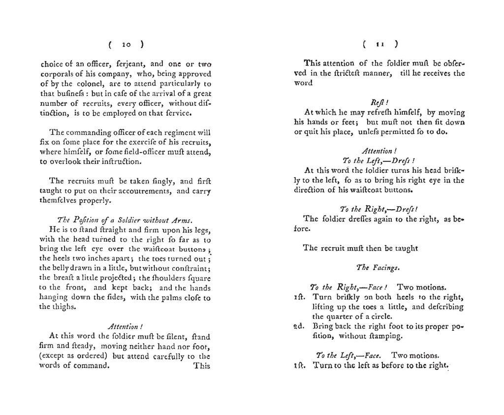 Regulations for the Order and Discipline of the Troops by von Steuben