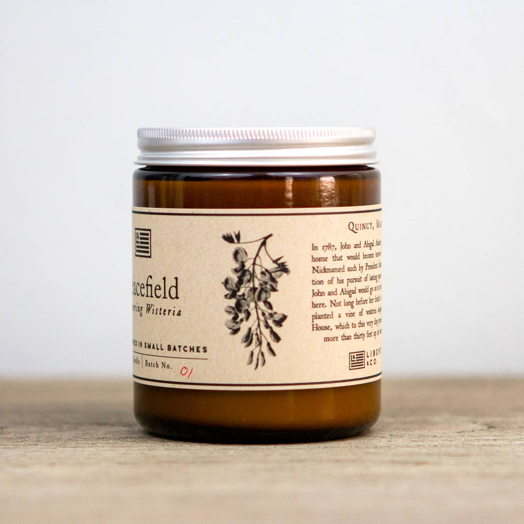 John Adams' Peacefield Soy Blend Candle