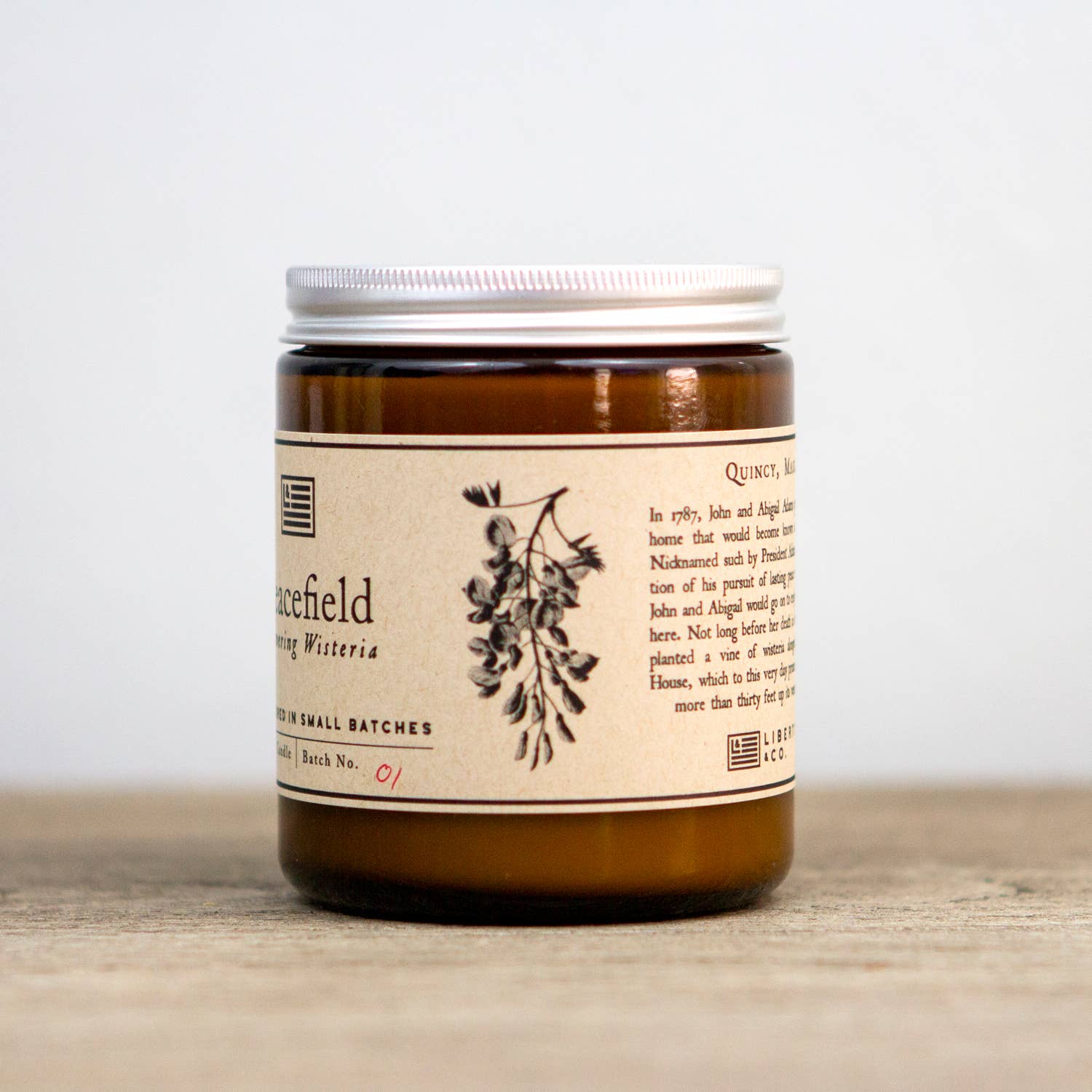 John Adams' Peacefield Soy Blend Candle