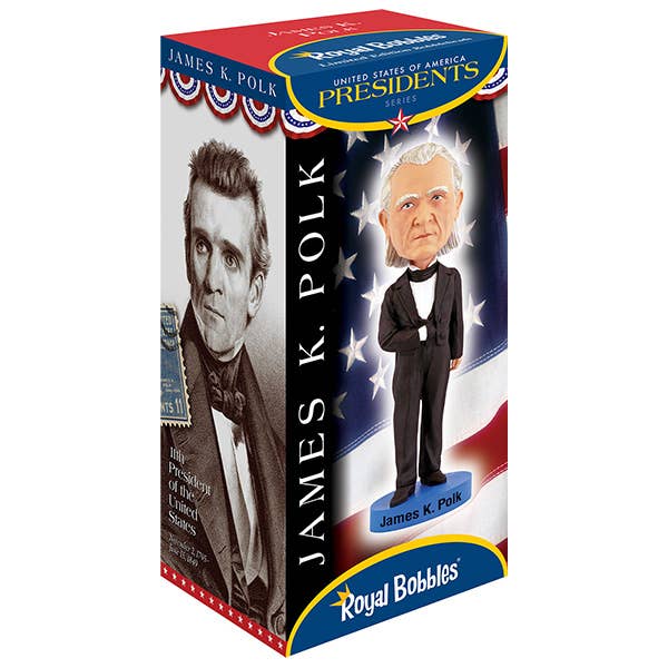 Royal Bobbles James K. Polk Collectible Bobblehead Statue