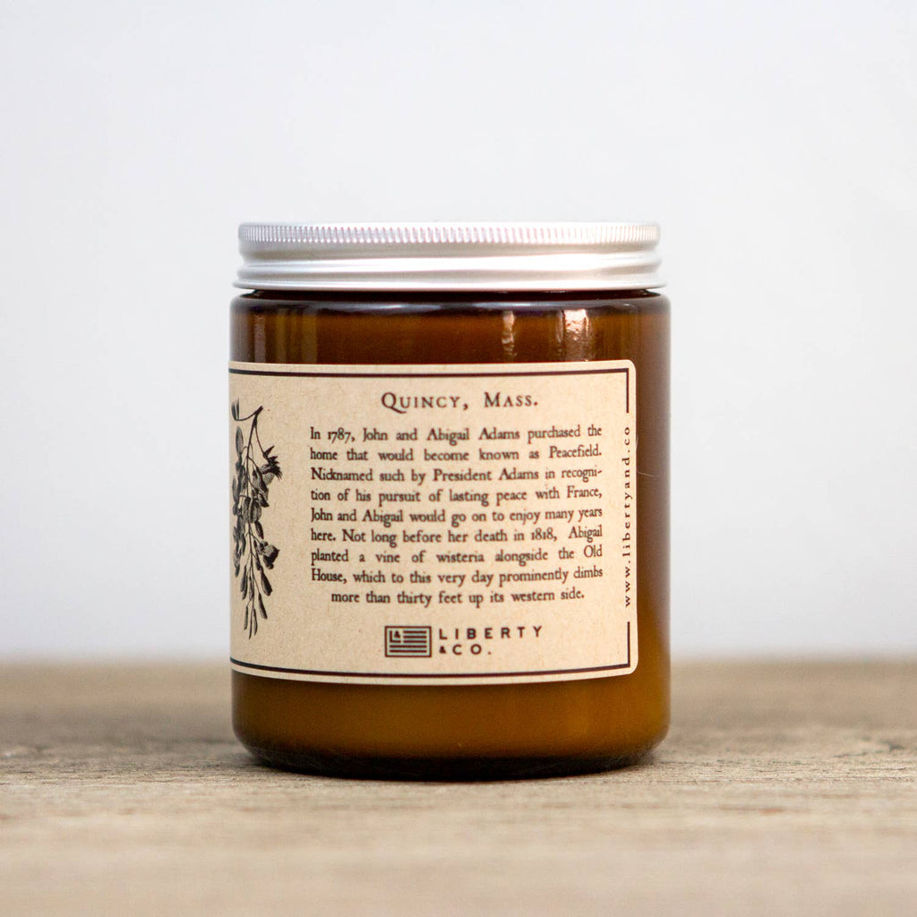 John Adams' Peacefield Soy Blend Candle