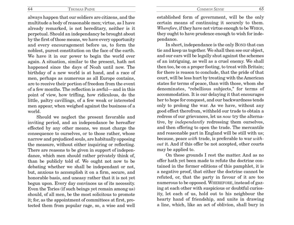 Common Sense by Thomas Paine