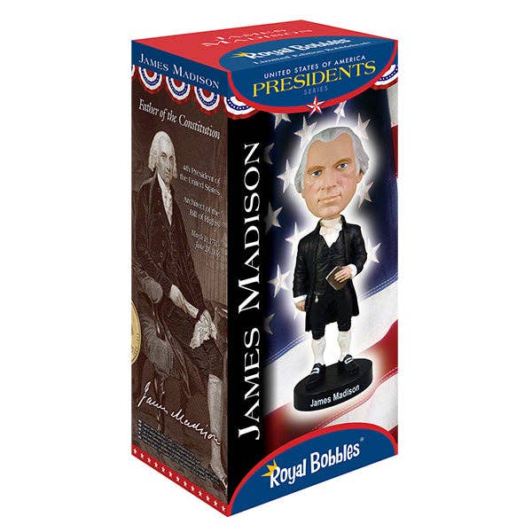 Royal Bobbles James Madison Collectible Bobblehead Statue
