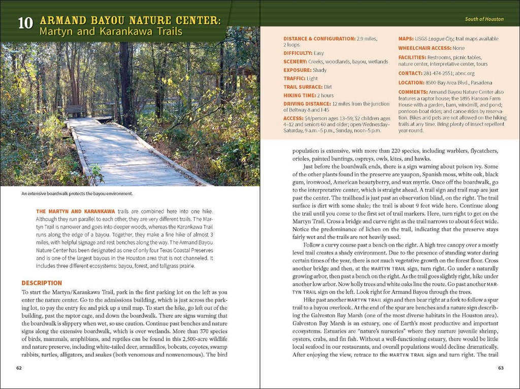 60 Hikes: Houston 3e