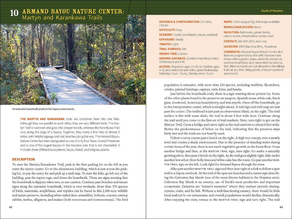 60 Hikes: Houston 3e