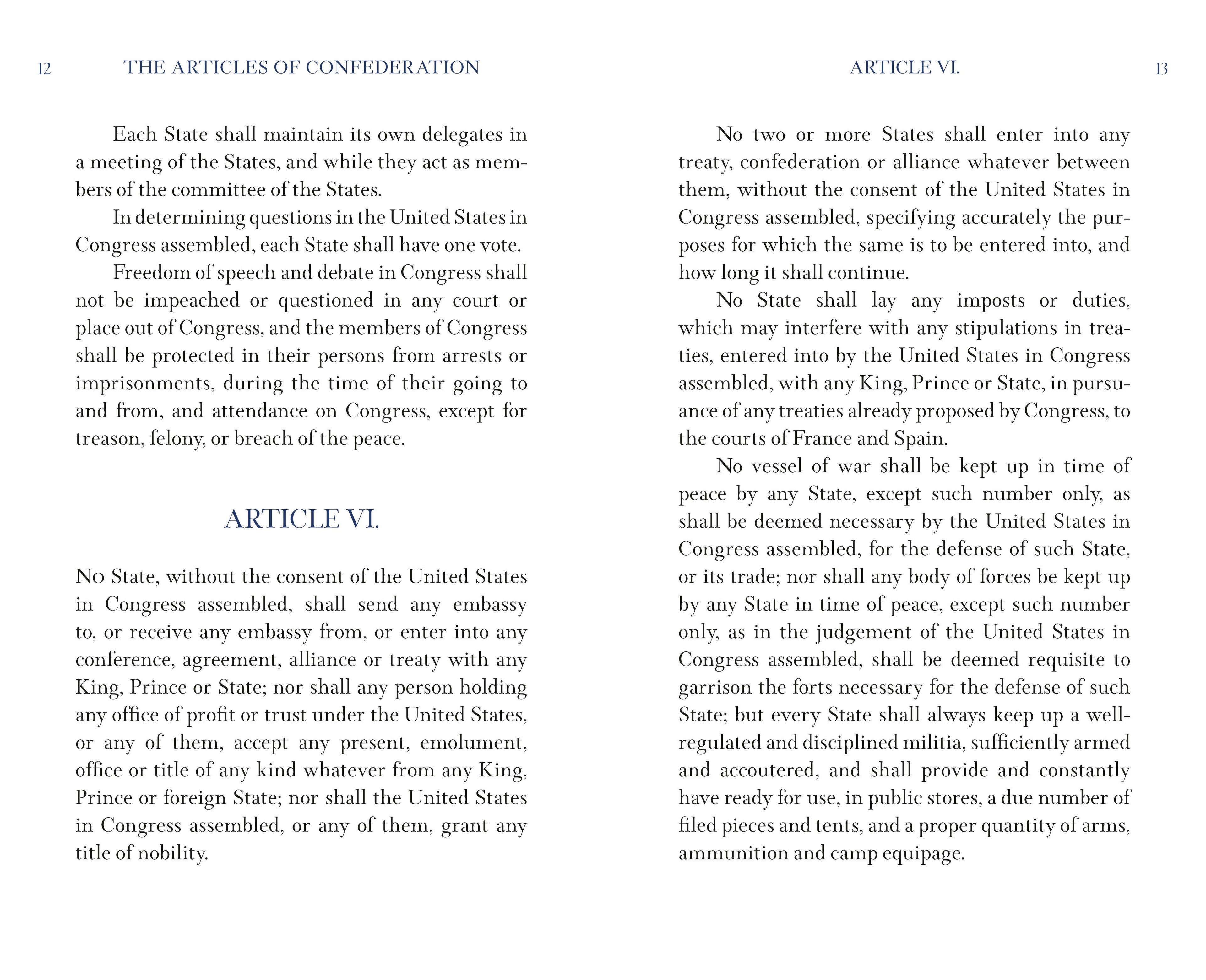 The Articles of Confederation