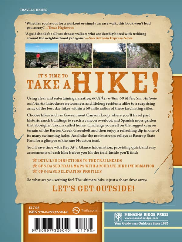 60 Hikes: San Antonio & Austin 4e