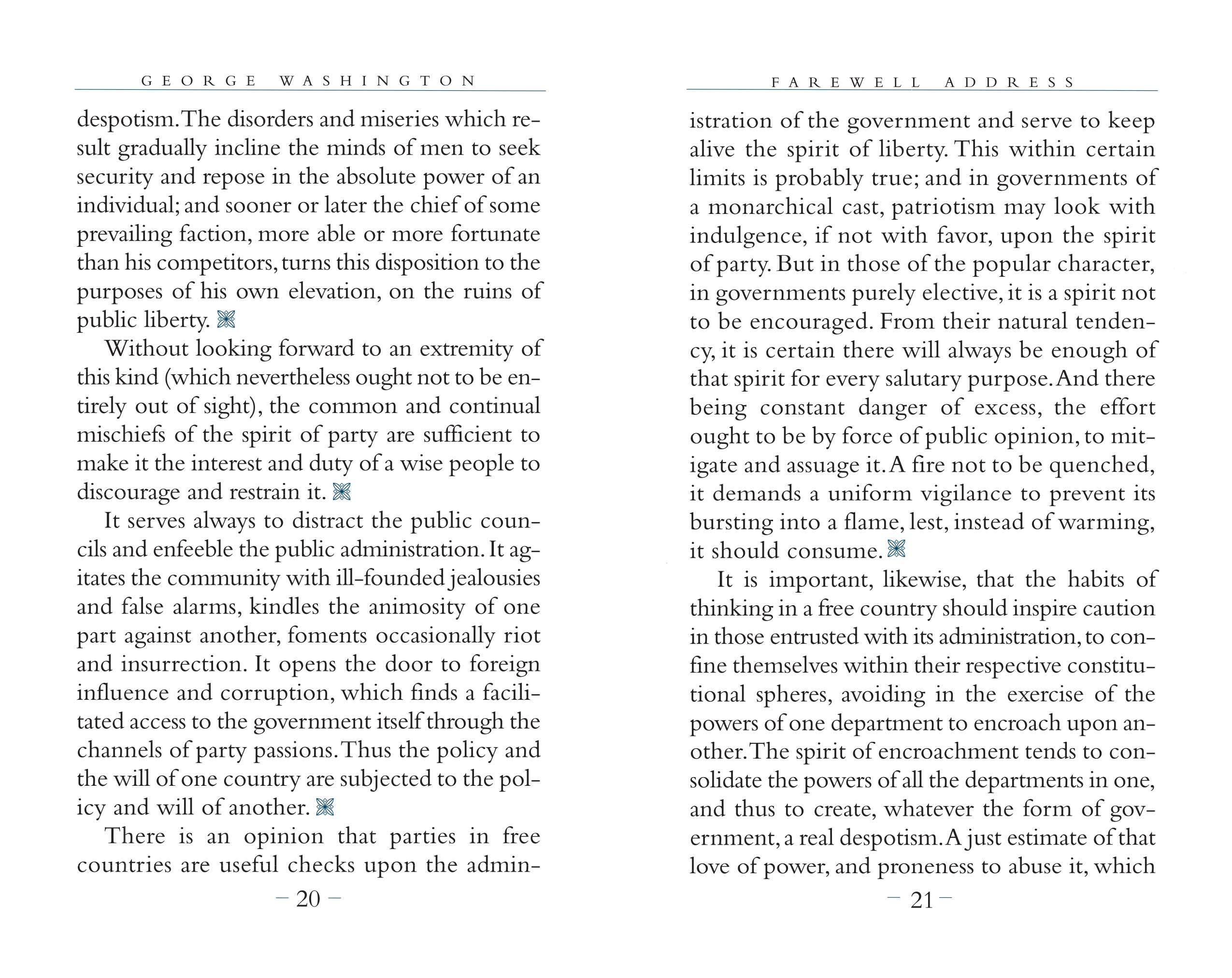 George Washington's Farewell Address