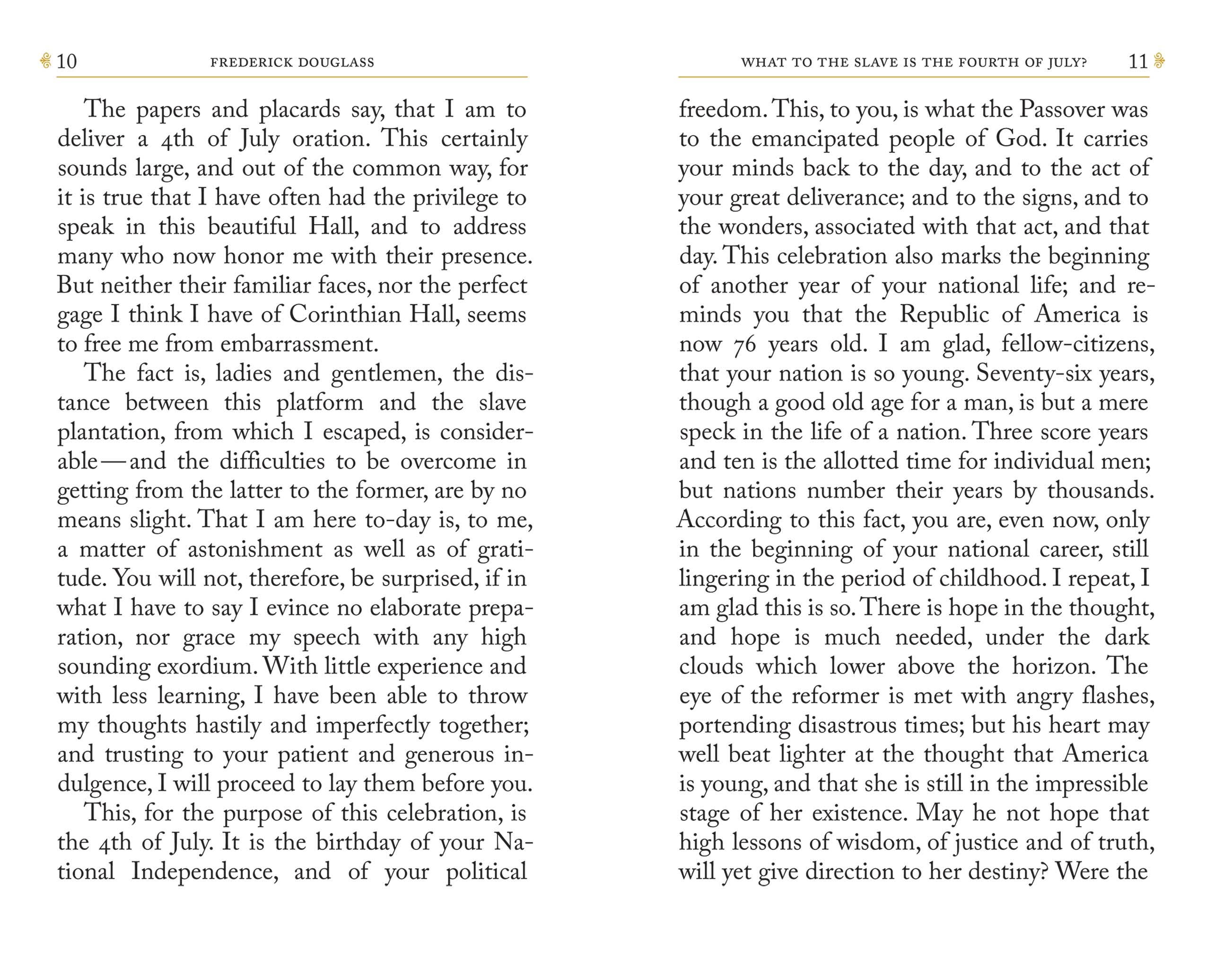 What to the Slave Is the Fourth of July? by Frederick Douglass