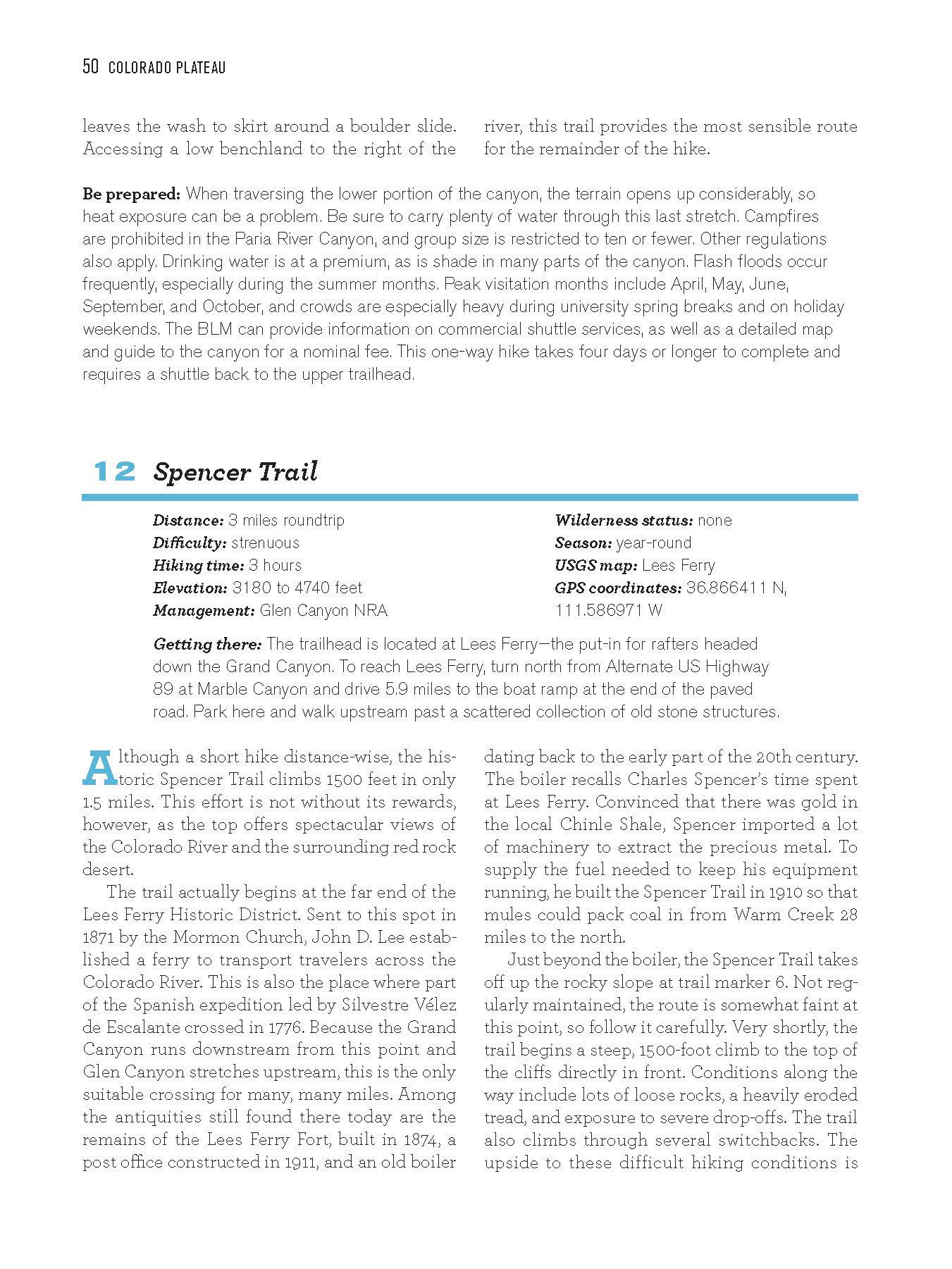 100 Classic Hikes: Arizona