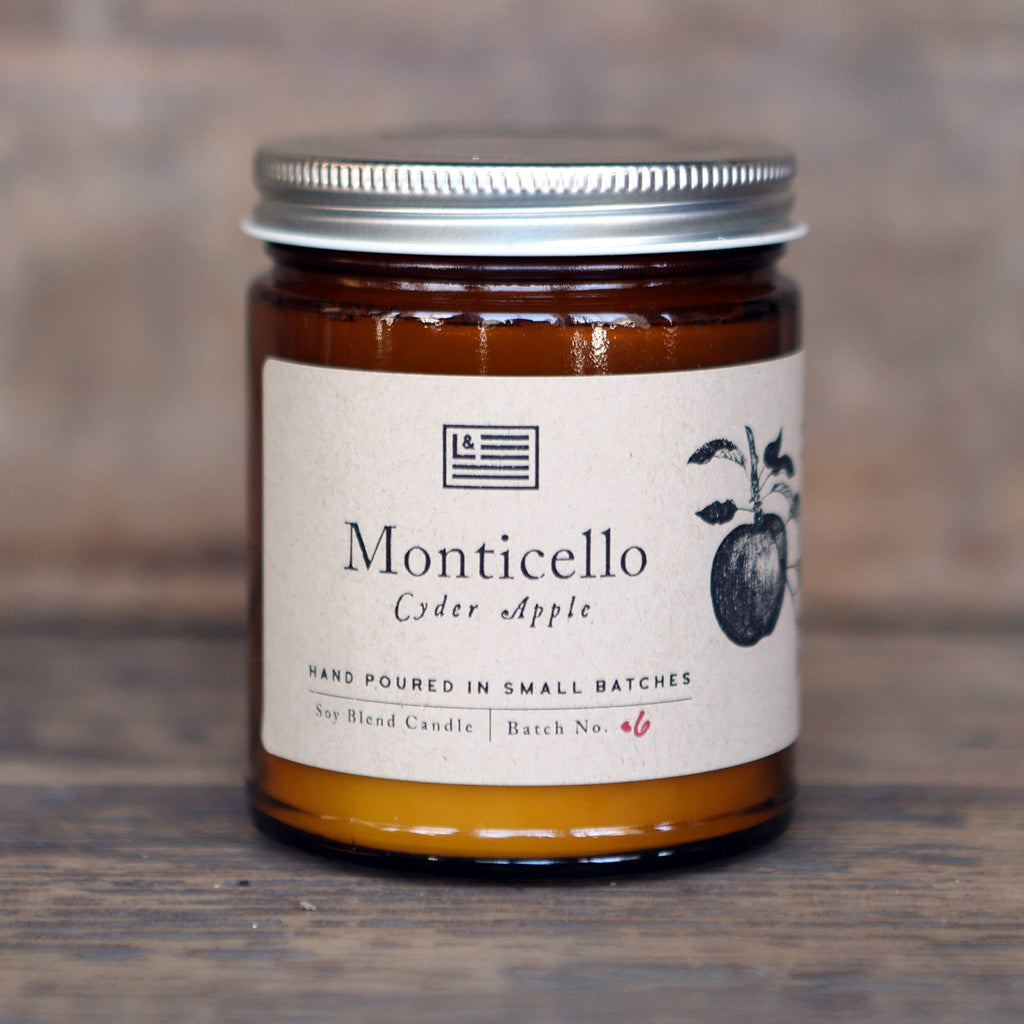 Thomas Jefferson's Monticello Soy Blend Candle