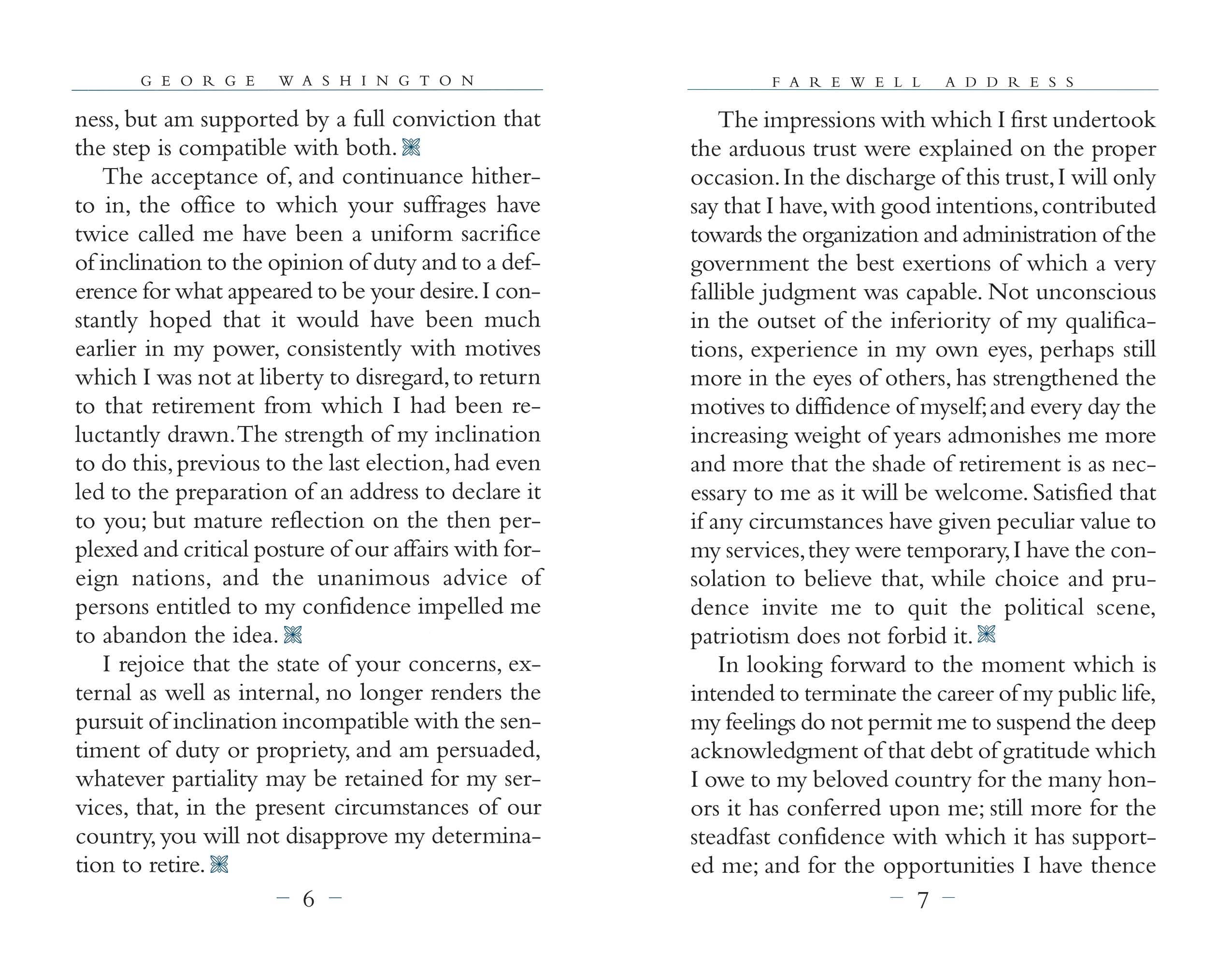 George Washington's Farewell Address