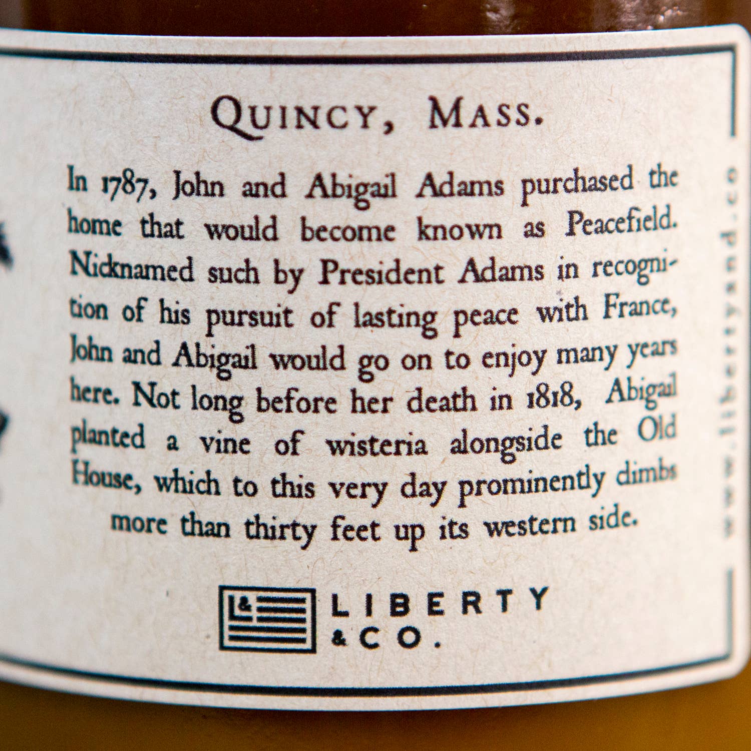 John Adams' Peacefield Soy Blend Candle