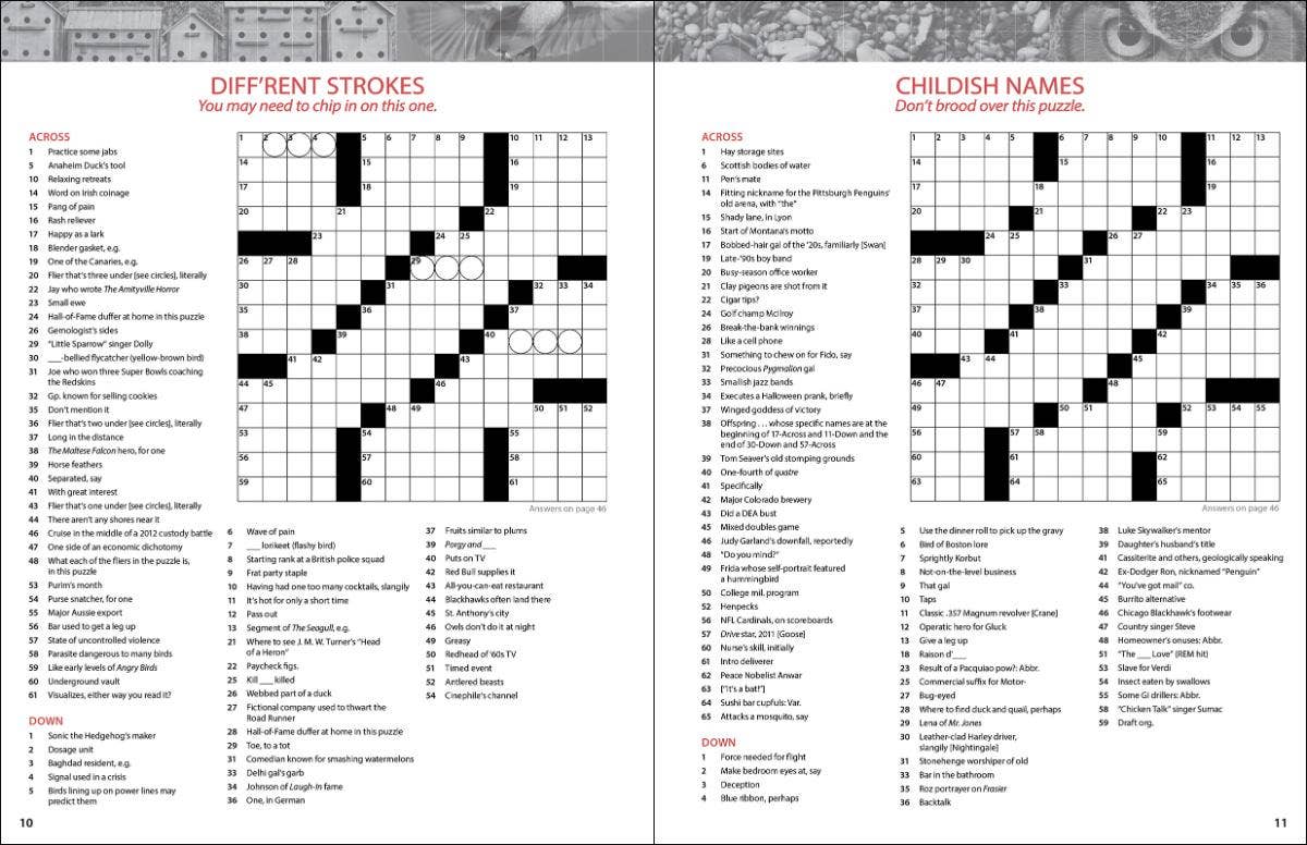 For the Birds Crosswords - Adult Crossword Book