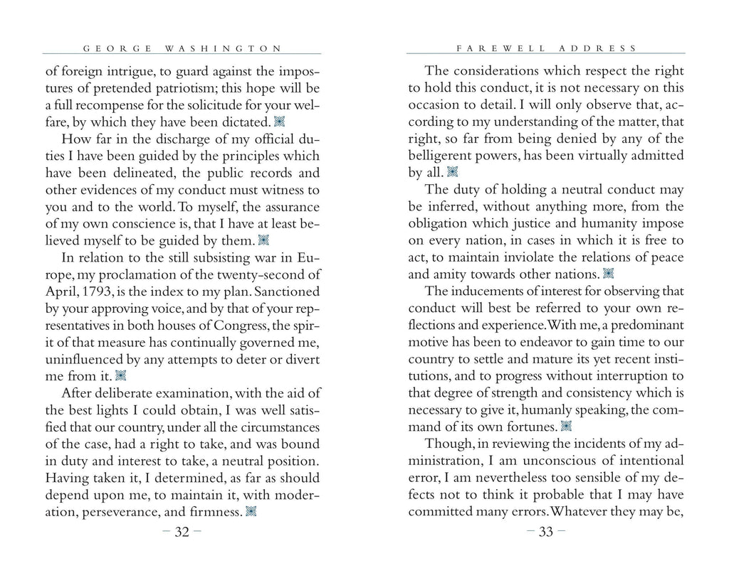 George Washington's Farewell Address