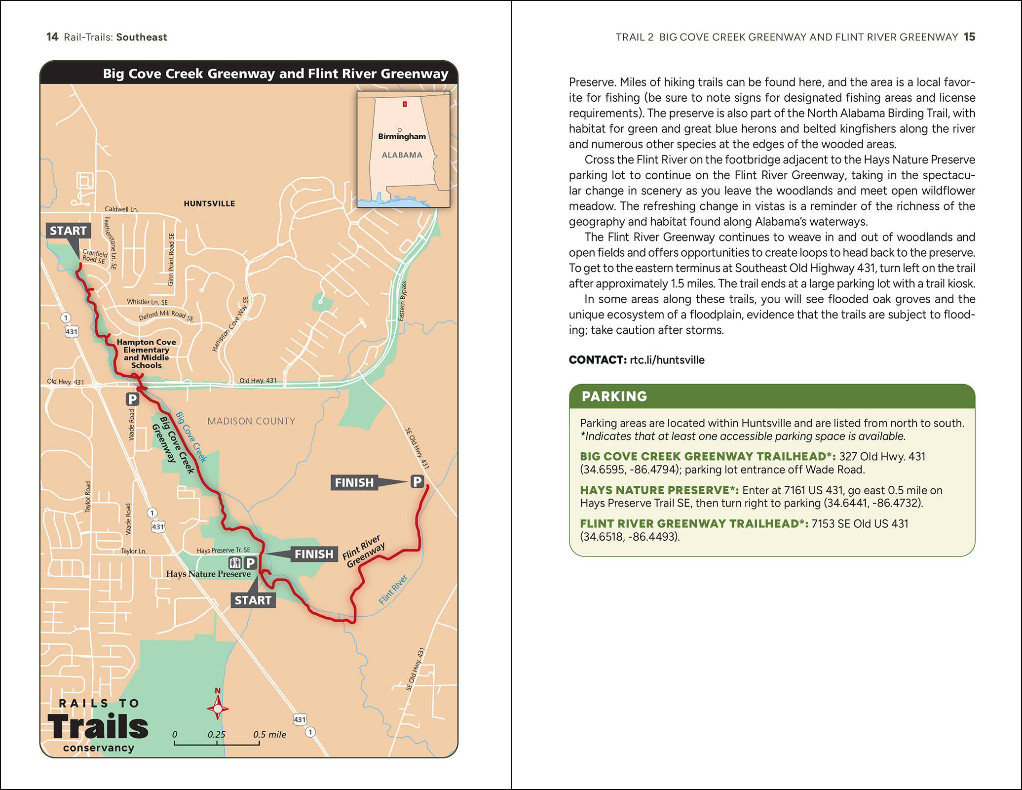 Rail-Trails Southeast 2e