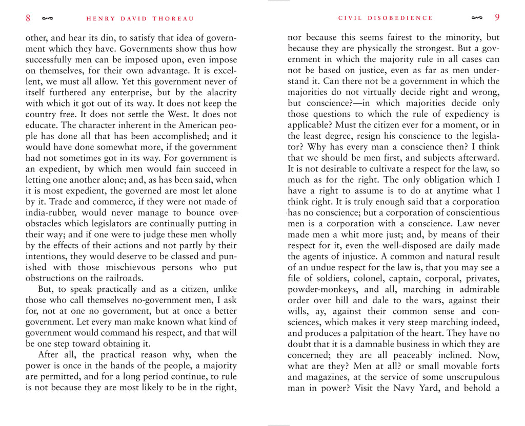 Civil Disobedience by Henry David Thoreau