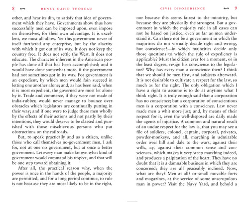 Civil Disobedience by Henry David Thoreau