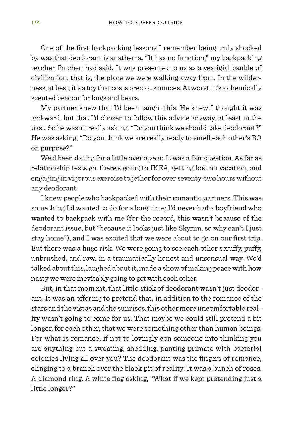 How to Suffer Outside