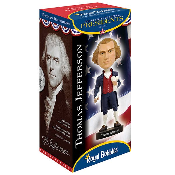 Royal Bobbles Thomas Jefferson Collectible Bobblehead Statue