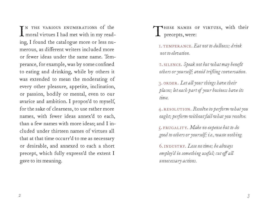 Benjamin Franklin's Book of Virtues