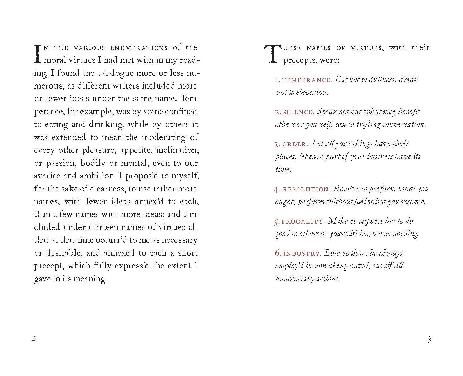 Benjamin Franklin's Book of Virtues